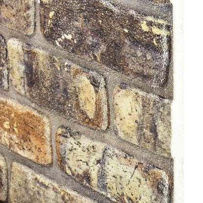 3D vægpaneler 10 stk Flerfarvet murstenslook EPS