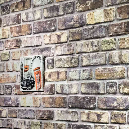 3D vægpaneler 10 stk Flerfarvet murstenslook EPS
