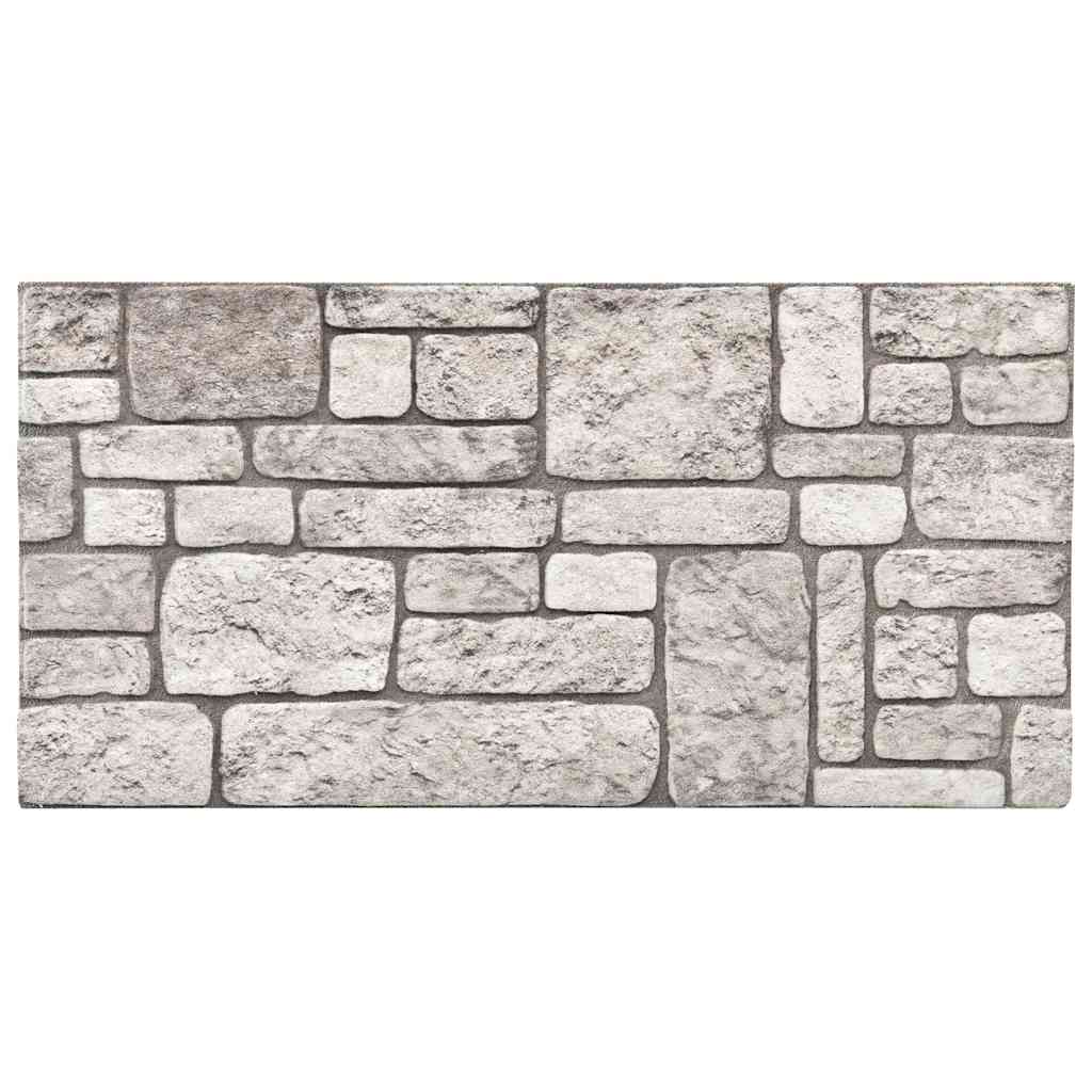 3D-Wandpaneele 10 Stk. Grau Backstein-Optik EPS