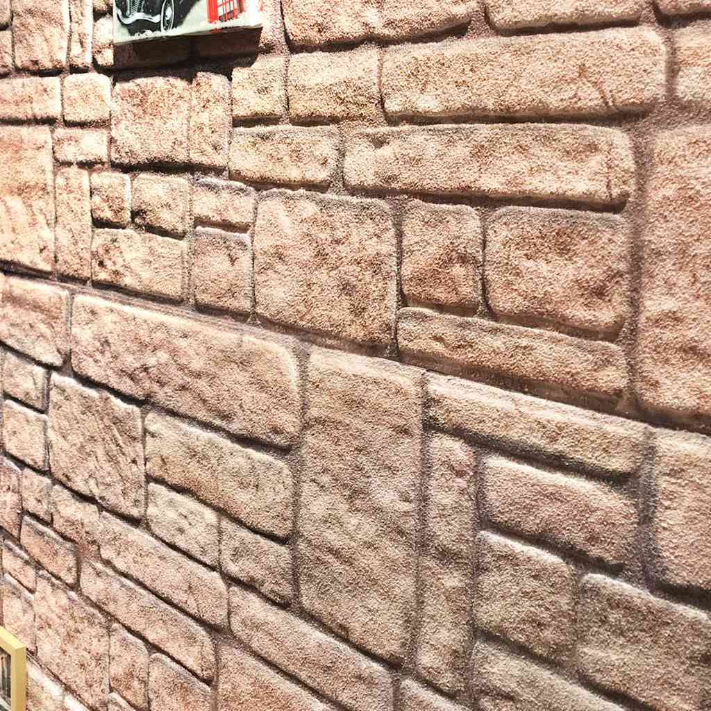 3D-Wandpaneele 10 Stk. Beige Backstein-Optik EPS