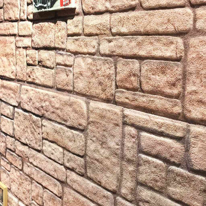 3D-Wandpaneele 10 Stk. Beige Backstein-Optik EPS
