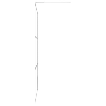 Duschwand für Begehbare Dusche Halbmattiertes ESG-Glas 80x195cm