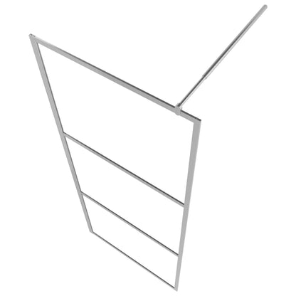 Begehbare Duschwand mit voll mattiertem ESG-Glas 100x195 cm