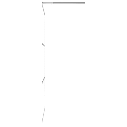 Begehbare Duschwand mit voll mattiertem ESG-Glas 100x195 cm