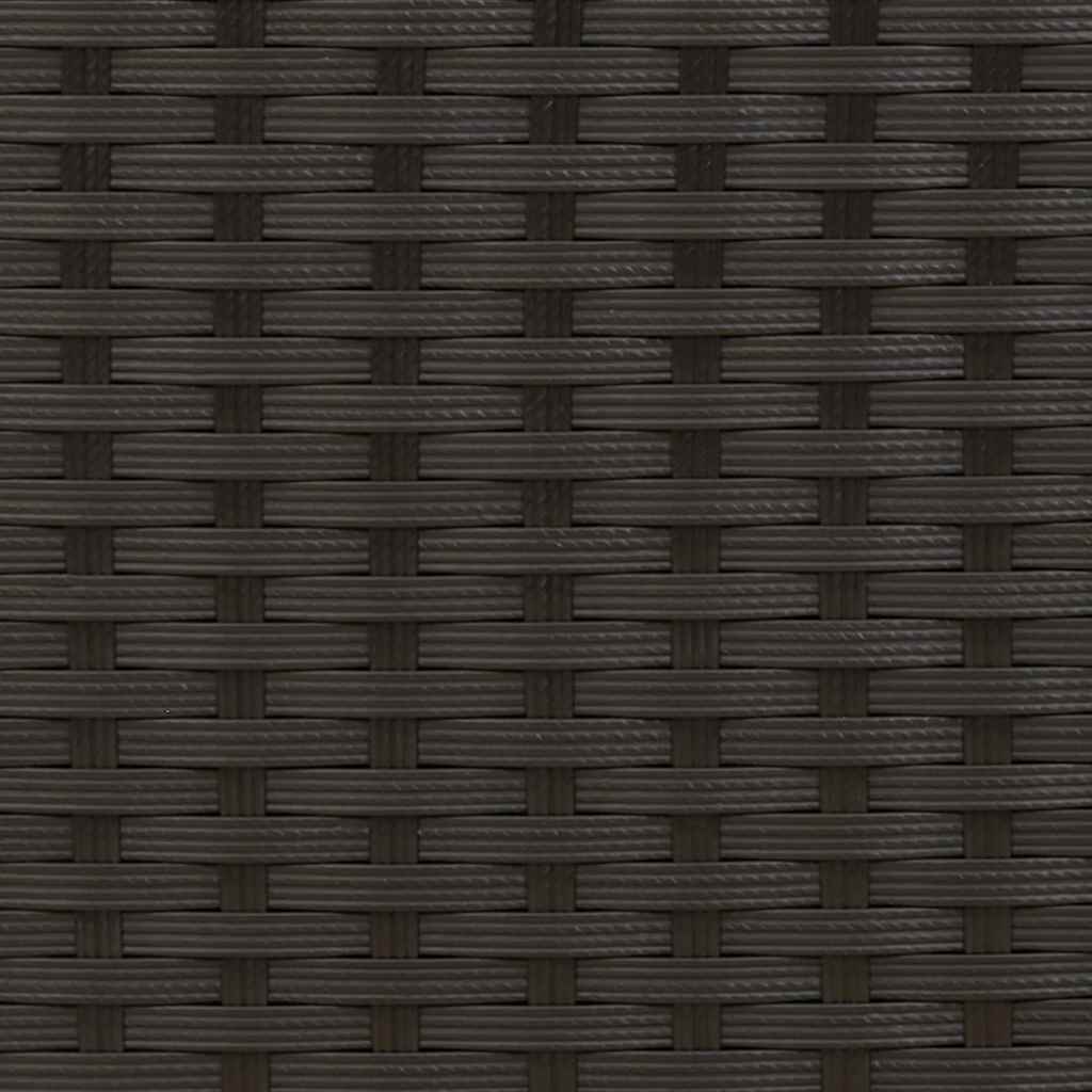 Stapelbare Gartenstühle 4 Stk. Poly Rattan Schwarz