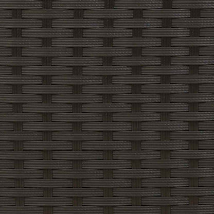 Stapelbare Gartenstühle 6 Stk. Poly Rattan Schwarz