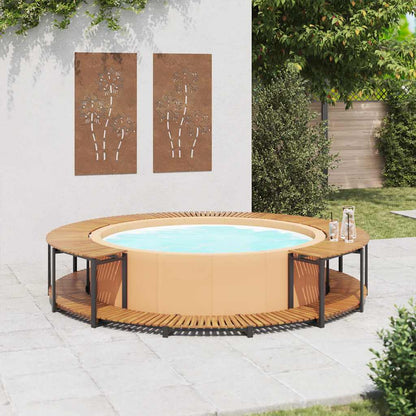 Whirlpool-Verkleidung 273x53 cm Akazie Massivholz