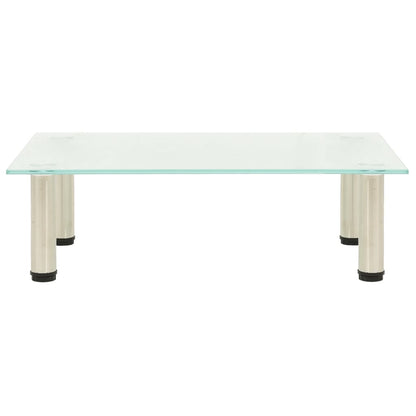 TV-Tisch 60x35x17 cm Satiniertes Hartglas