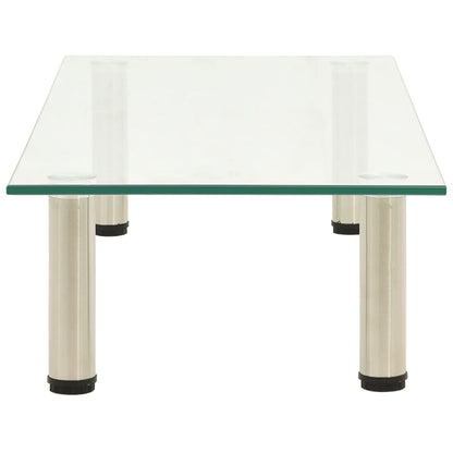 TV-Tisch 80x35x17 cm Transparentes Hartglas