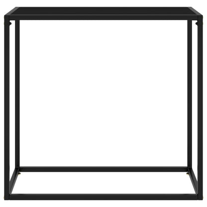 Konsolentisch Schwarz 80x35x75 cm Hartglas