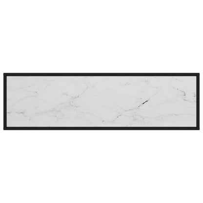 Konsolentisch Weiß 120x35x75 cm Hartglas