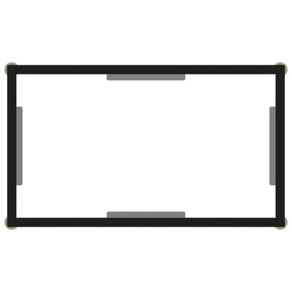 Konsolentisch Transparent 60x35x75 cm Hartglas