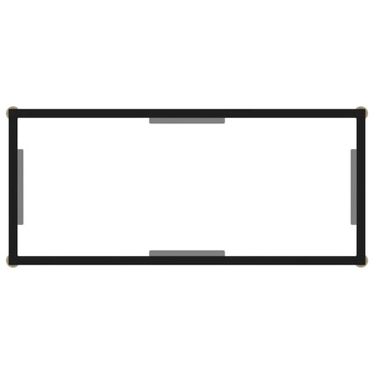 Konsolentisch Transparent 80x35x75 cm Hartglas