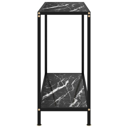 Konsolentisch Schwarz 80x35x75 cm Hartglas