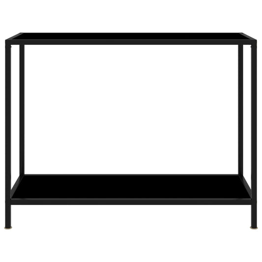 Konsolentisch Schwarz 100x35x75 cm Hartglas