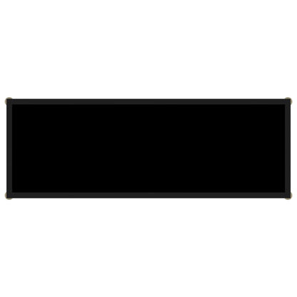 Konsolentisch Schwarz 100x35x75 cm Hartglas