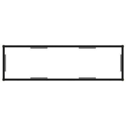 Konsolentisch Transparent 120x35x75 cm Hartglas