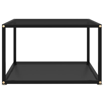 Couchtisch Schwarz 60x60x35 cm Hartglas