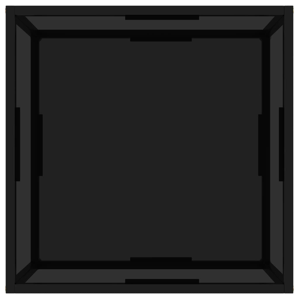 Couchtisch Schwarz 60x60x35 cm Hartglas