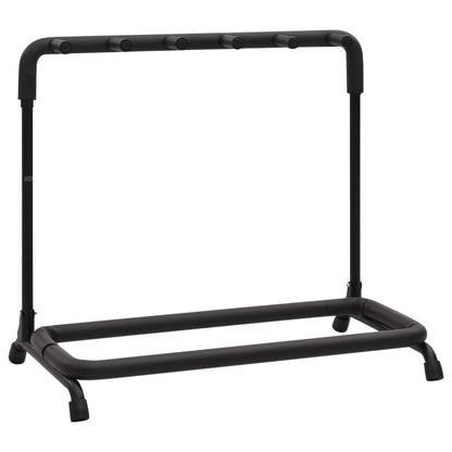 Gitarrenständer Klappbar 5-fach Schwarz 74x41x66 cm Stahl
