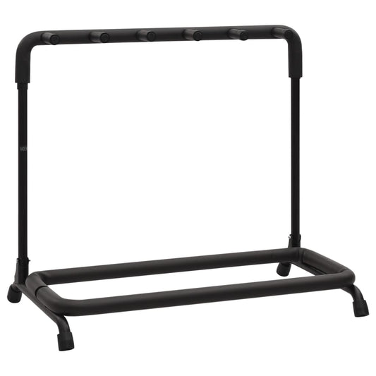 Gitarrenständer Klappbar 5-fach Schwarz 74x41x66 cm Stahl