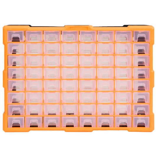 Multi-skuffeoptræk med 64 skuffer 52x16x37,5 cm