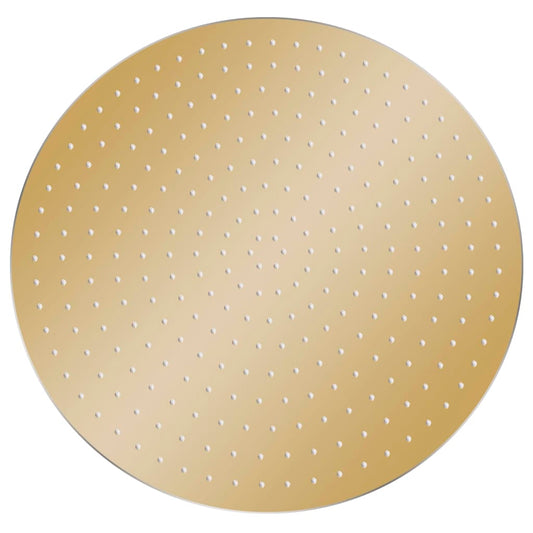 Regenbrause Edelstahl 40 cm Rund Golden