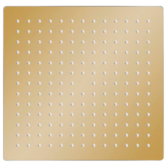 Regenbrause Edelstahl 30x30 cm Quadrat Golden
