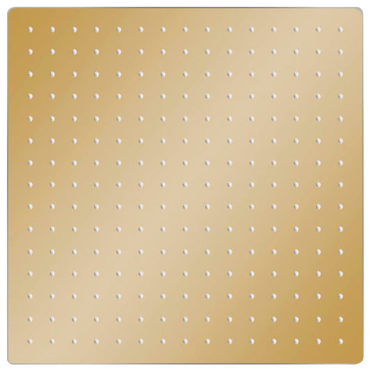 Regenbrause Edelstahl 40x40 cm Quadrat Golden