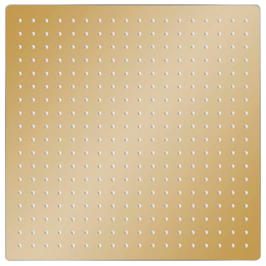Regenbrause Edelstahl 50x50 cm Quadrat Golden