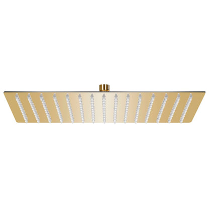 Regenbrause Edelstahl 40x30 cm Rechteckig Golden