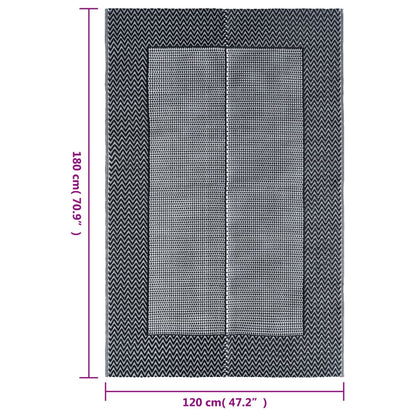 Outdoor-Teppich ARAKIL Grau 120x180 cm PP