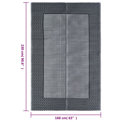 Outdoor-Teppich ARAKIL Grau 160x230 cm PP
