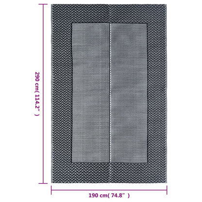 Outdoor-Teppich ARAKIL Grau 190x290 cm PP
