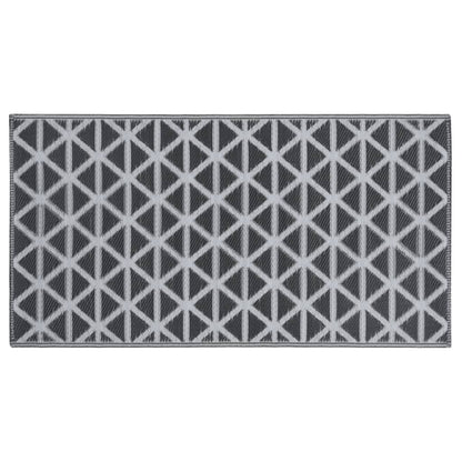 Outdoor-Teppich ARAKIL Schwarz 80x150 cm PP