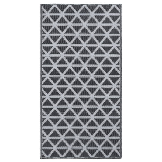 Outdoor-Teppich ARAKIL Schwarz 160x230 cm PP