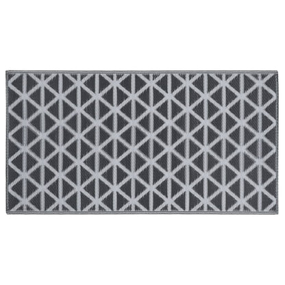 Outdoor-Teppich ARAKIL Schwarz 190x290 cm PP