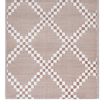 Outdoor-Teppich ARAKIL Braun 80x150 cm PP
