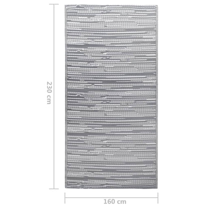Outdoor-Teppich ARAKIL Grau 160x230 cm PP