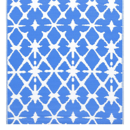 Outdoor-Teppich ARAKIL Weiß und Blau 120x180 cm PP