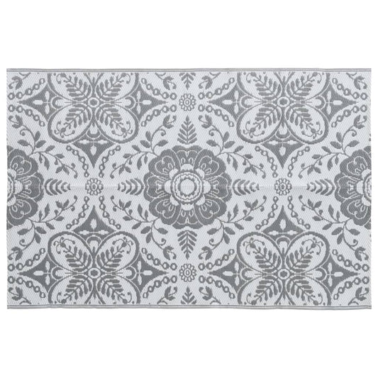 Outdoor-Teppich ARAKIL Hellgrau 190x290 cm PP