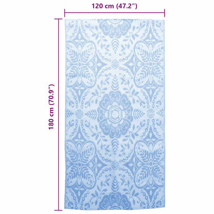Outdoor-Teppich ARAKIL Babyblau 120x180 cm PP