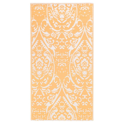 Outdoor-Teppich ARAKIL Orangefarben und Blau 160x230 cm PP