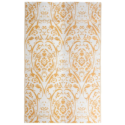 Outdoor-Teppich ARAKIL Orange und Weiß 190x290 cm PP