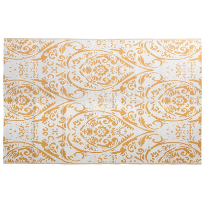 Outdoor-Teppich ARAKIL Orange und Weiß 190x290 cm PP