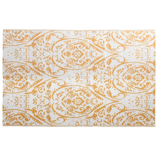 Outdoor-Teppich ARAKIL Orange und Weiß 190x290 cm PP