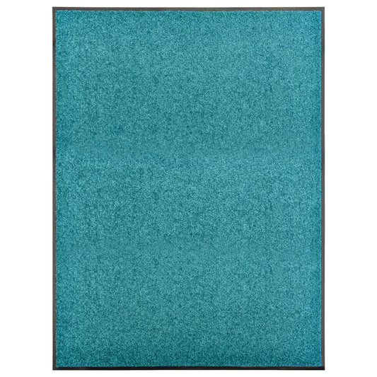 Fußmatte Waschbar Cyan 90x120 cm