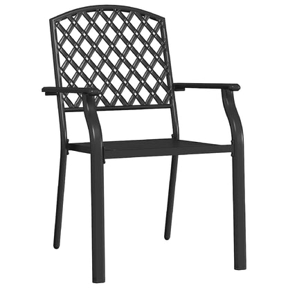 Gartenstühle 4 Stk. Mesh-Design Stahl Anthrazit