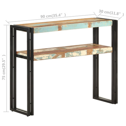 Konsolentisch 90x30x75 cm Altholz Massiv