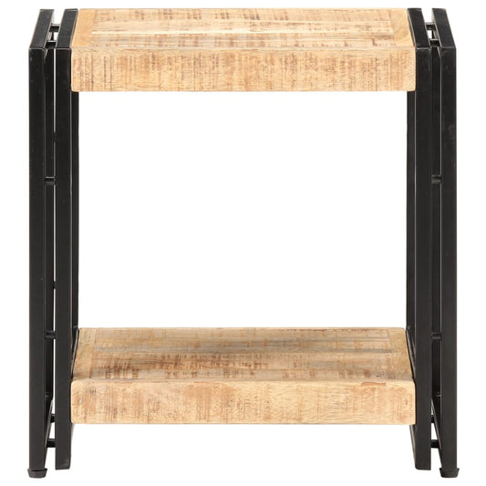 Beistelltisch 40x30x40 cm Raues Mangoholz